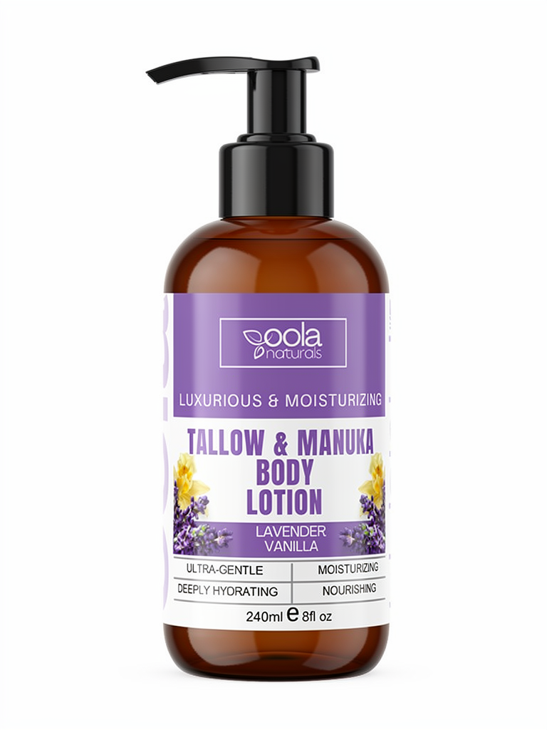 Tallow & Manuka Honey Body Lotion - Lavender & Vanilla